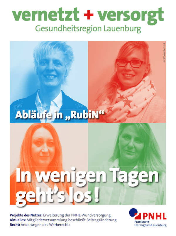 Titelbild „vernetzt + versorgt“ Ausgabe Dezember 2018